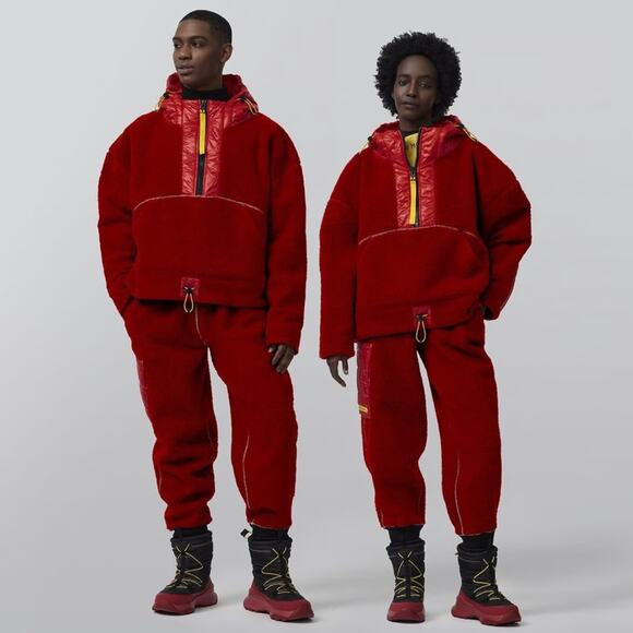 NWT NEW Canada Goose Pyer Moss Cg Disc Anorak 001 Pyer Moss Red Unisex Small - Picture 1 of 6